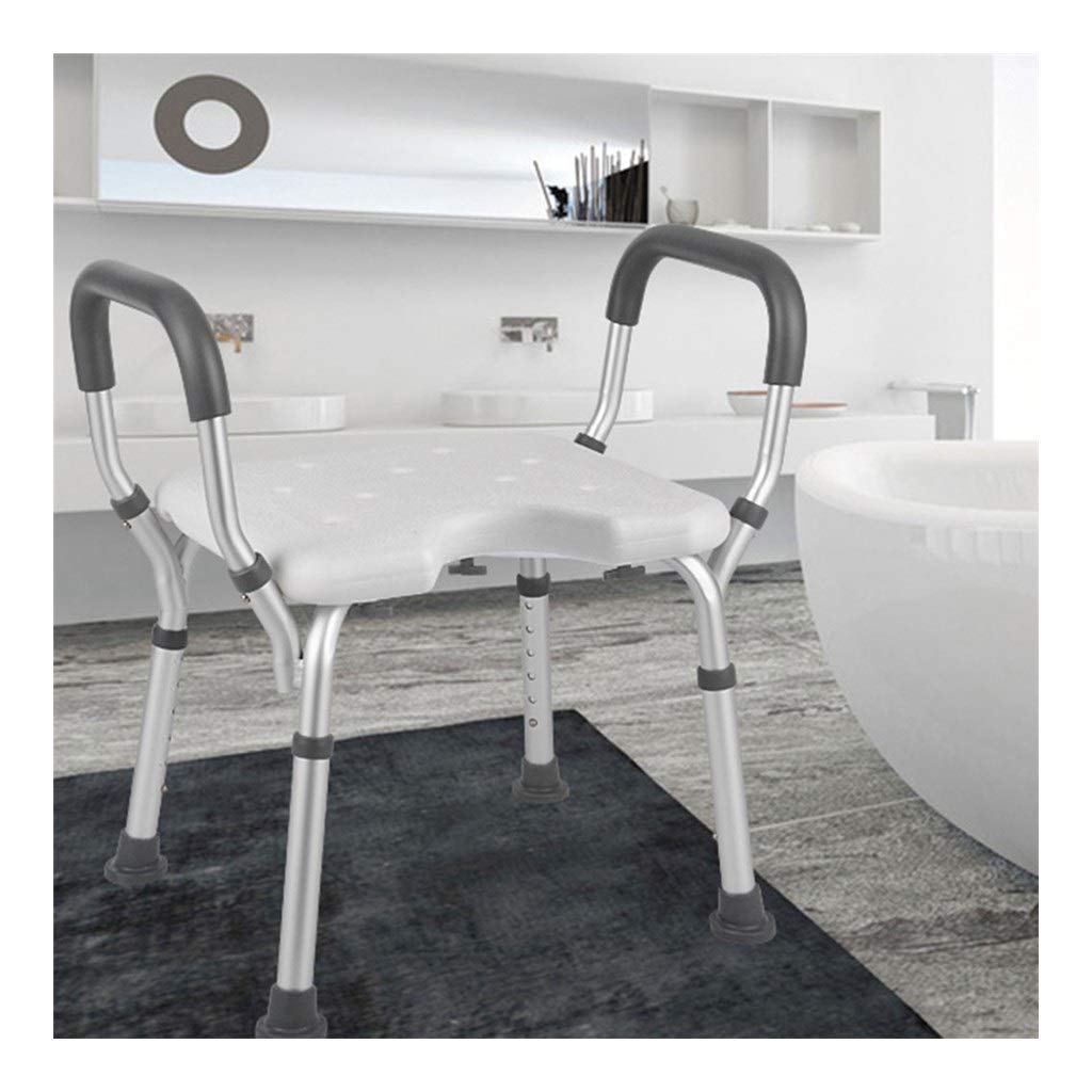 Siège de bain ergonomique réglable avec assise creuse intime CHEWYNP