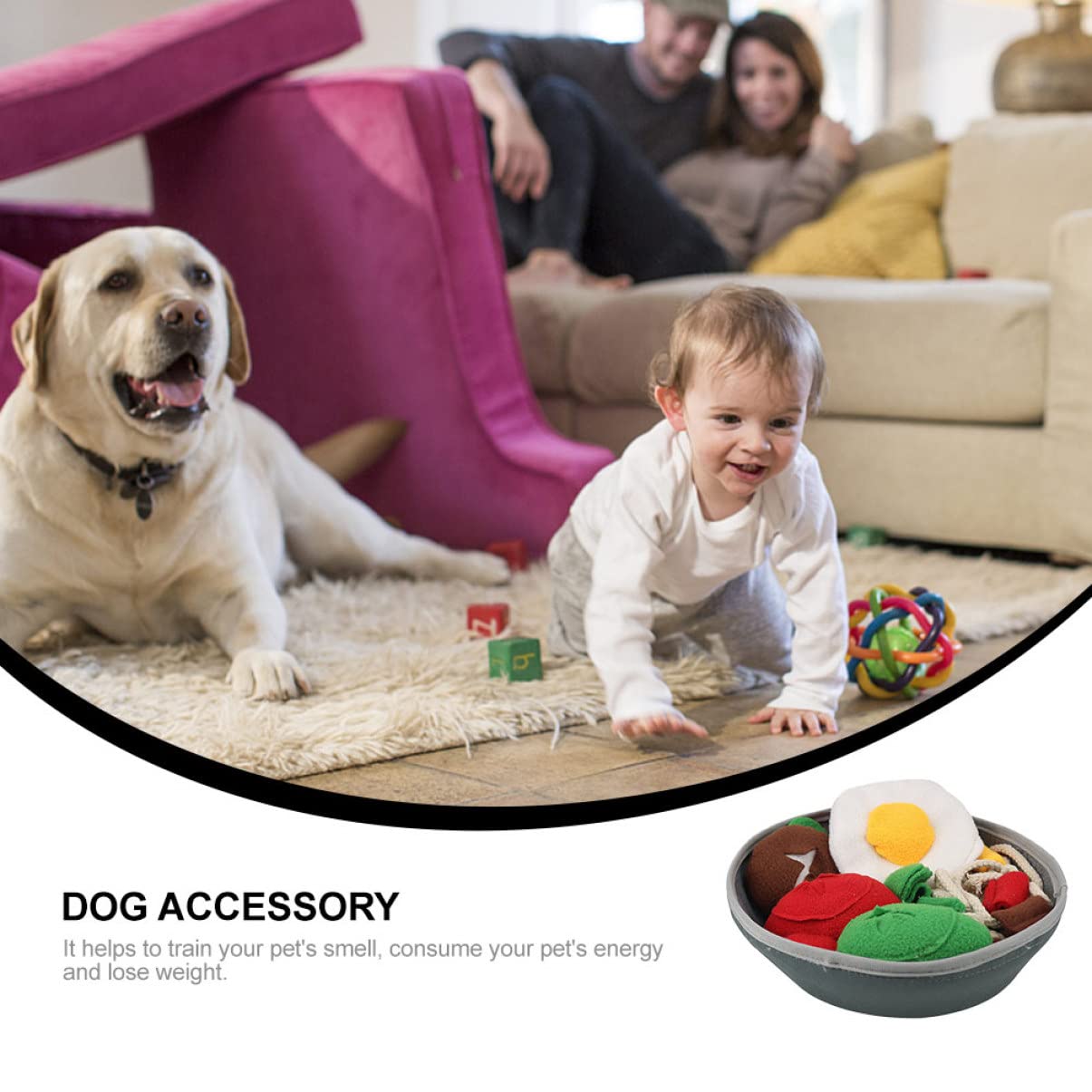Sosoport Giocattolo Puzzle per Cani Giocattolo da Scavare per Casa per Dolcetti Materiale Selezionato Durevole Accessorio per Cuccioli