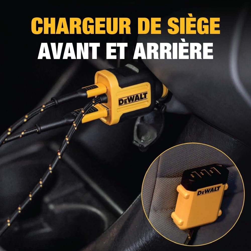 DEWALT Chargeur USB PD 5PRT Mobile 72W 141 0475 DW2 Unisexe, Jaune, Taille Unique