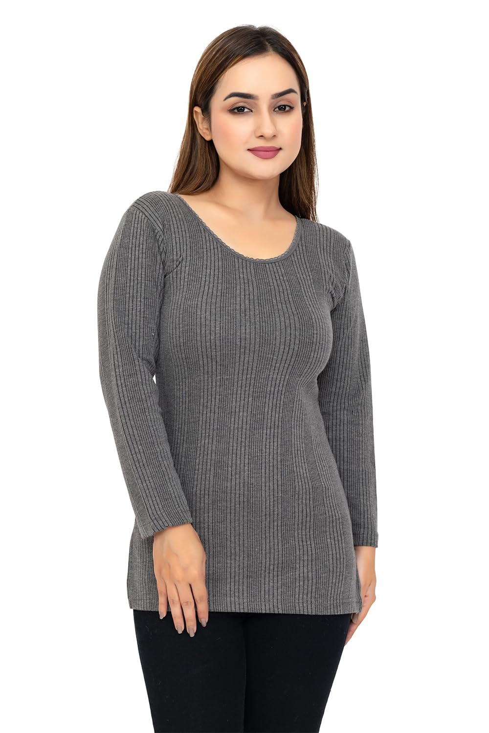 first sleep Women’s Thermal Top | Full Sleeve Winter Innerwear | Warm Layer for Cold Weather | Slim Fit Base Layer for Daily & Office-picture-10