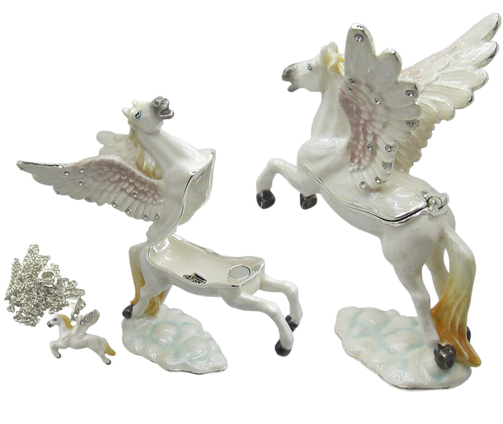 Pegasus Jeweled Trinket Box with Austrian Crystals