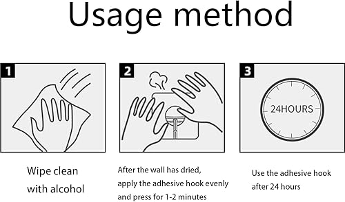 Miniatura 4 de 30 paquetes  Ganchos adhesivos de peso de 44 libras  Ganchos de pared de cocina  30 paquetes resistentes de 44.1 libras (máx.) Perchas adhesivas sin