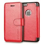 iPhone SE Case,iPhone 5S Case,iPhone 5 Case,Mulbess [Layered Dandy][Wine Red] - [Card Slot][Flip][Slim Fit] - PU Leather Wallet Case For Apple iPhone SE 2016