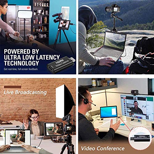 محول التقاط فيديو اوبكال بدقة 4K – محول بمنفذ اتش دي ام اي إلى USB 3.0، نقل فيديو عالي الدقة 1080 بكسل، مثالي للبث المباشر وتسجيل الألعاب والاجتماعات من يايزك