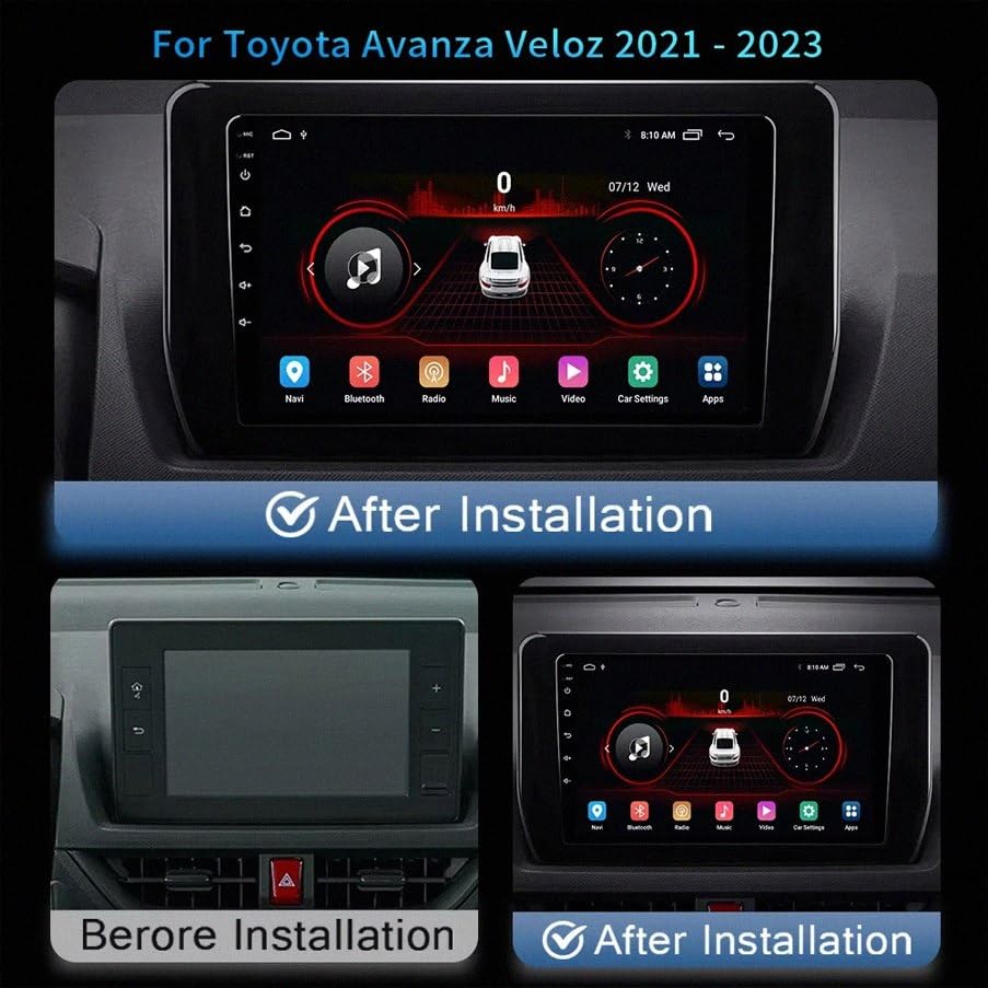 Radio Coche para Toyota Allion que soluciona la falta de navegación GPS moderna mediante Carplay 2