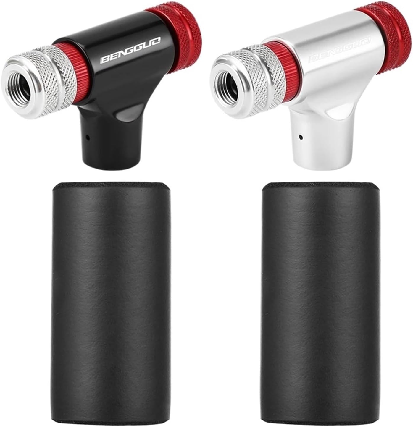 Tire Inflator CO2 Bicycle Pump with Sponge Cover Pumps Inflator Head Mini Bike Injector Cycling Accessories