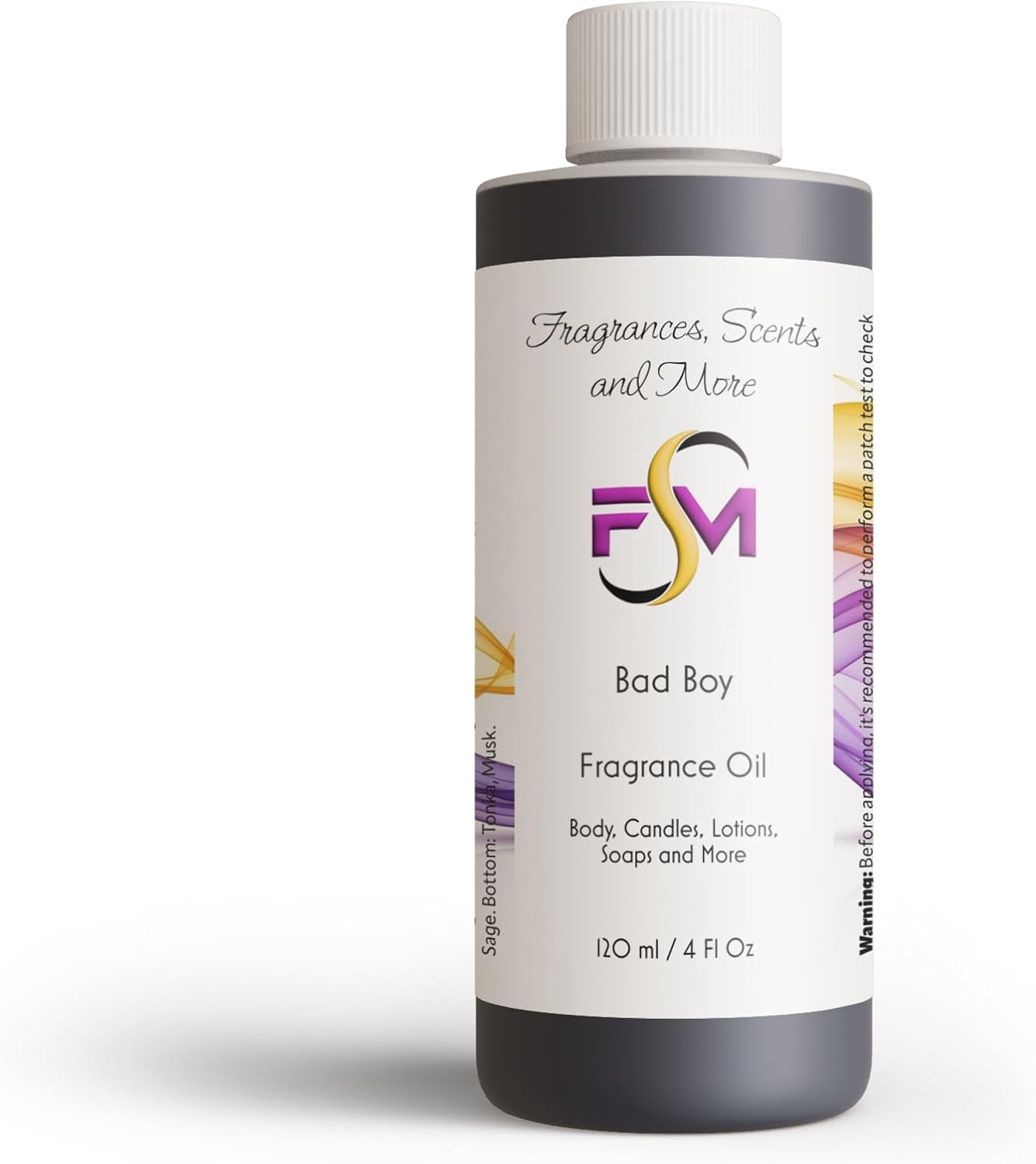 Bad Boy Fragrance Oil - 4 Fl Oz Plastic Bottle (120ml)