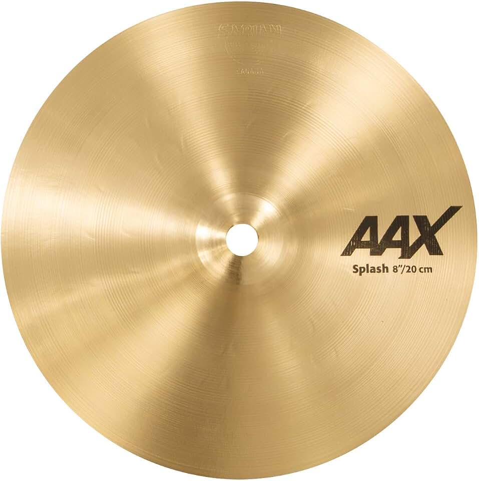 Sabian AAX Prato Splash de 20,32 cm, natural, 20,32 cm (20805X)