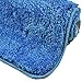 Produktbild WohnDirect Badematten zum Set kombinierbar  Badvorleger 45x45 cm  Badteppich rutschfest & waschbar  Hellblau  MIT WC Ausschnitt