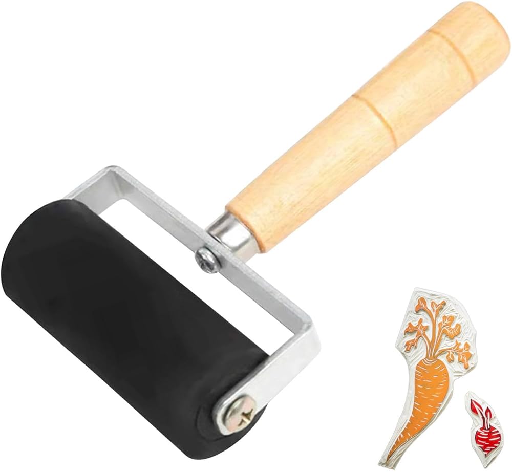 Rouleau En Caoutchouc VVIKIZY - Art Craft Brayer Pour Gravure Et Estampage - 3 Tailles