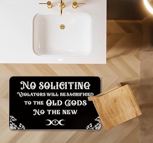 Miniatura 4 de Tapete de puerta de Halloween, tapete de puerta sin solicitudes, divertido tapete para puerta al aire libre, tapete de entrada para interiores y