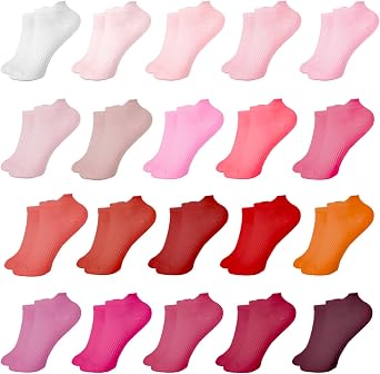 20 Pairs Ankle Socks for Women,Colorful Fashion Sock,Size 9-11