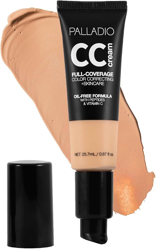 Amazon.com: Palladio Full-Coverage Color Correction CC Cream, Oil