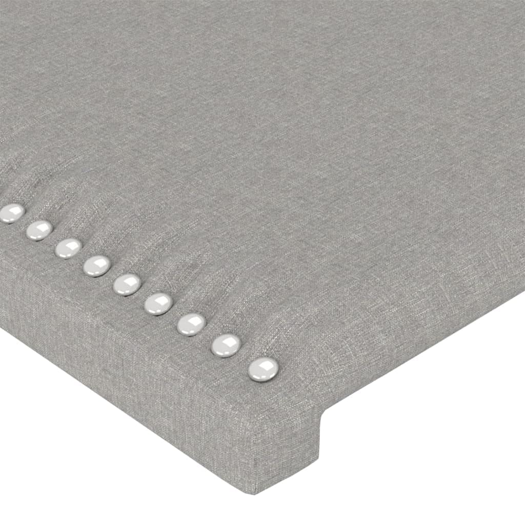 vidaXL Cabecero de Tela Gris Claro 100x5x78/88 cm