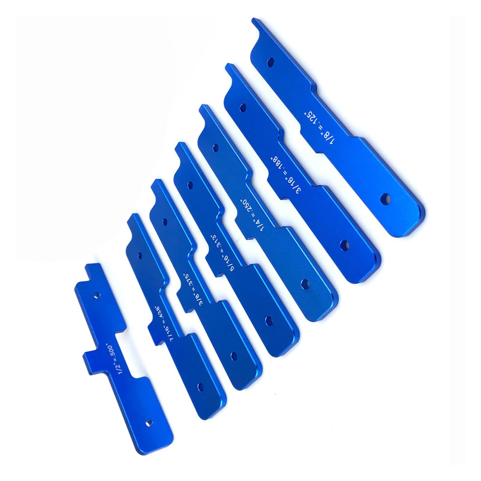 7Pcs Precisions Setup Block Measuring Tool for Router and Table Cutter Setup Block Woodworking Height Gauge Router Table