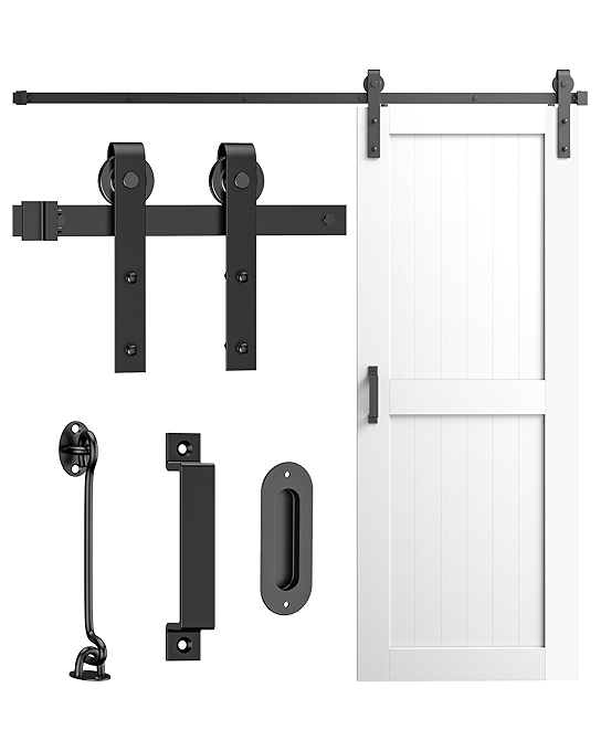 TITECK 黑色钢滑动门轨道配件套件