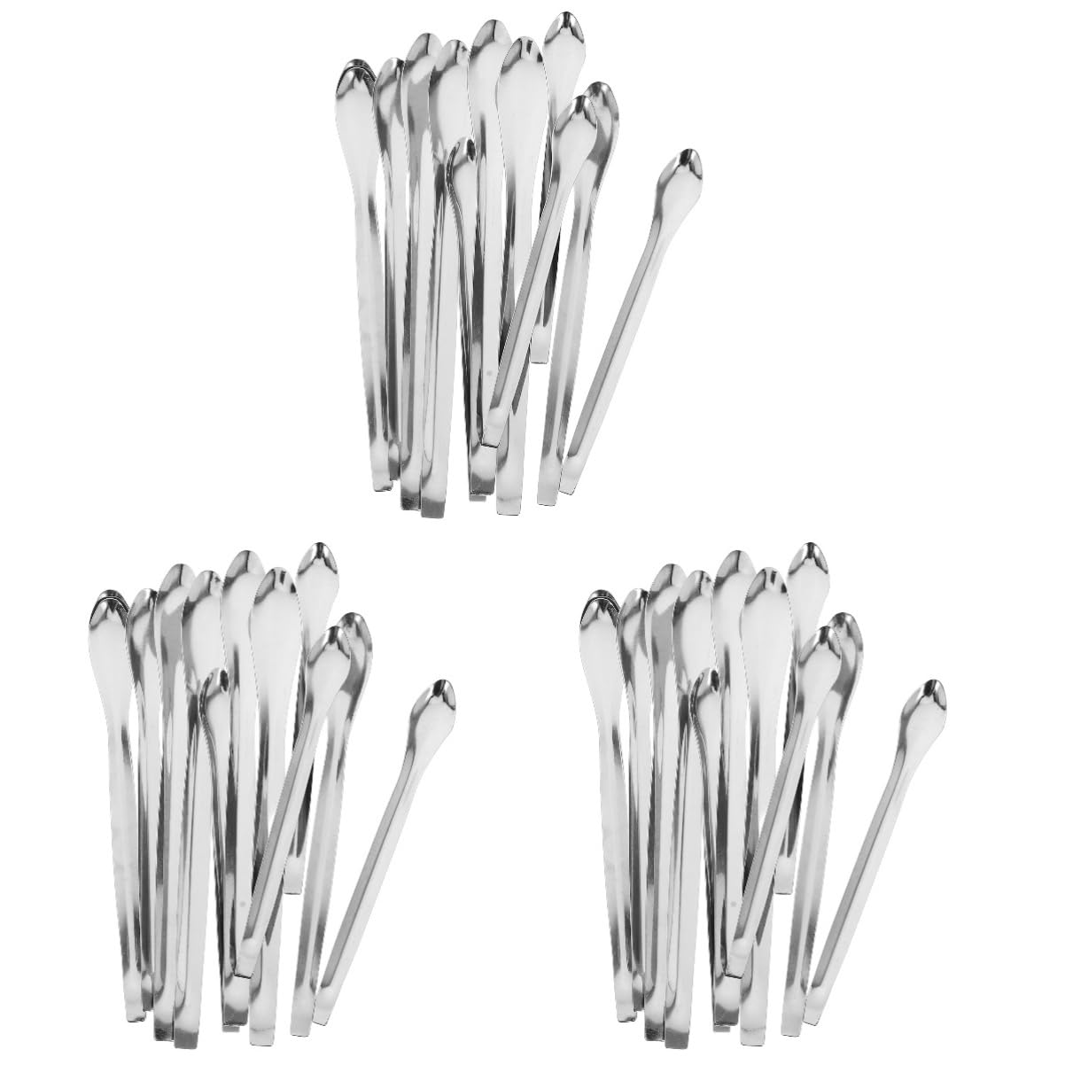 SOESFOUFU 3sets Essential Lab Tool Stainless Steel Mixing Spoon Measuring Spoon Set Sampling Scoop for Laboratory 12pcs*3