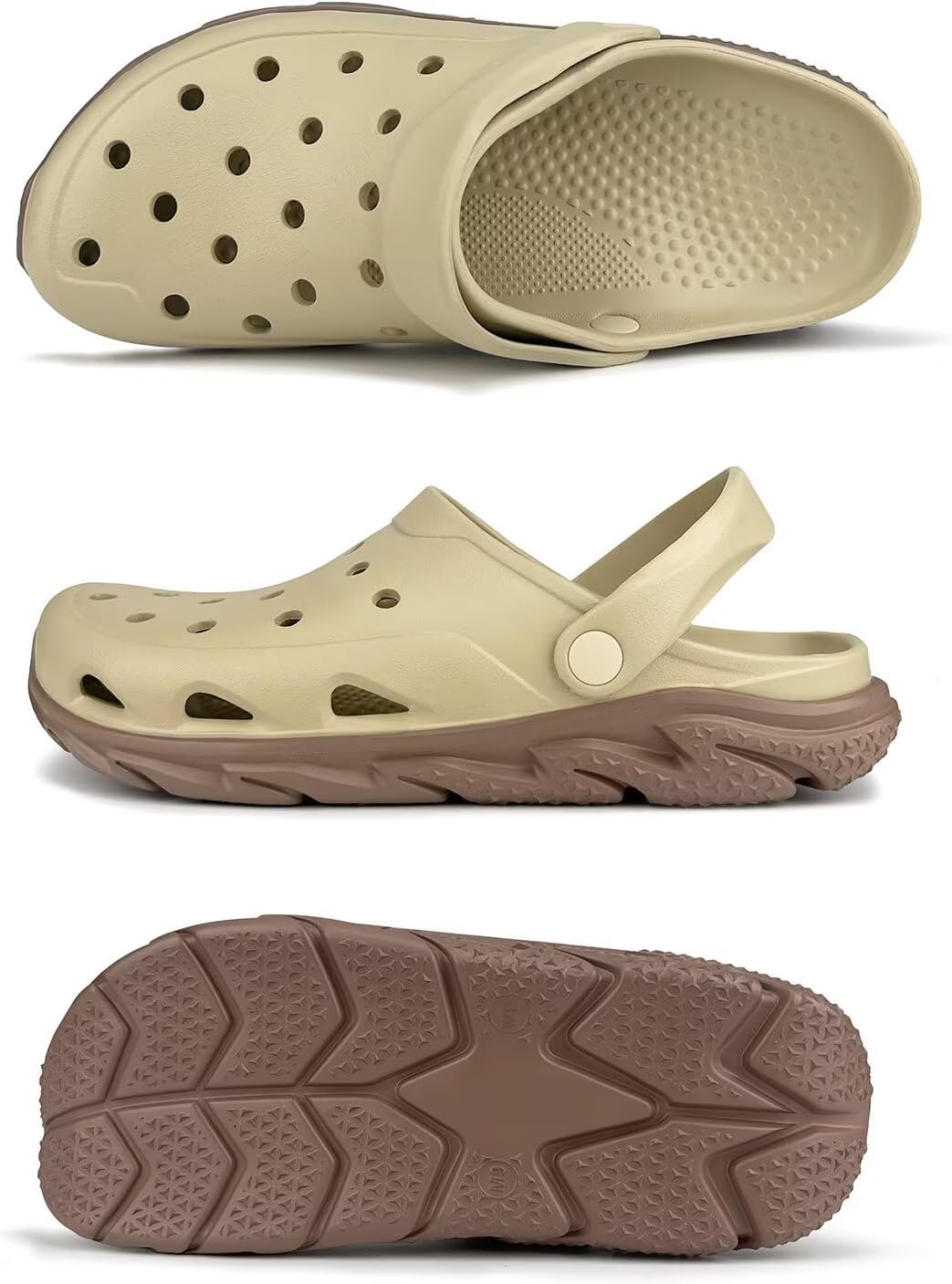 Men and Women's Garden Clogs with Arch Support, Unsex Lightweight Slip on Mule with Doule Color,No Slip Slide Sandle for Outdoor, Beach, Garden, Pool, Indoor - Image 2