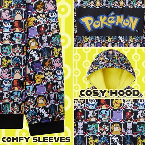 Pokemon Hoodie for Boys Teens Pikachu Hooded Sweatshirt Anime Pullover Top4