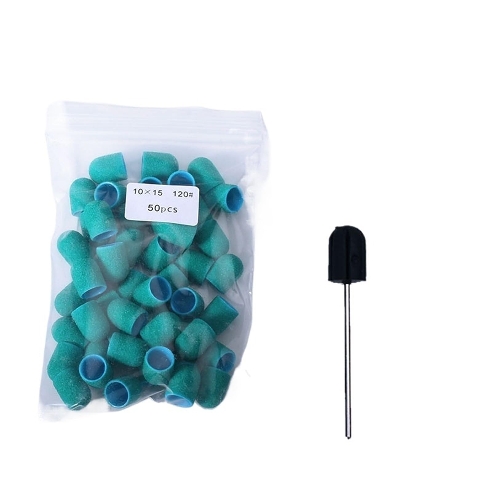 Manucure pédicure accessoire outil indispensable avec 50 bandes de ponçage vertes 120 - 8