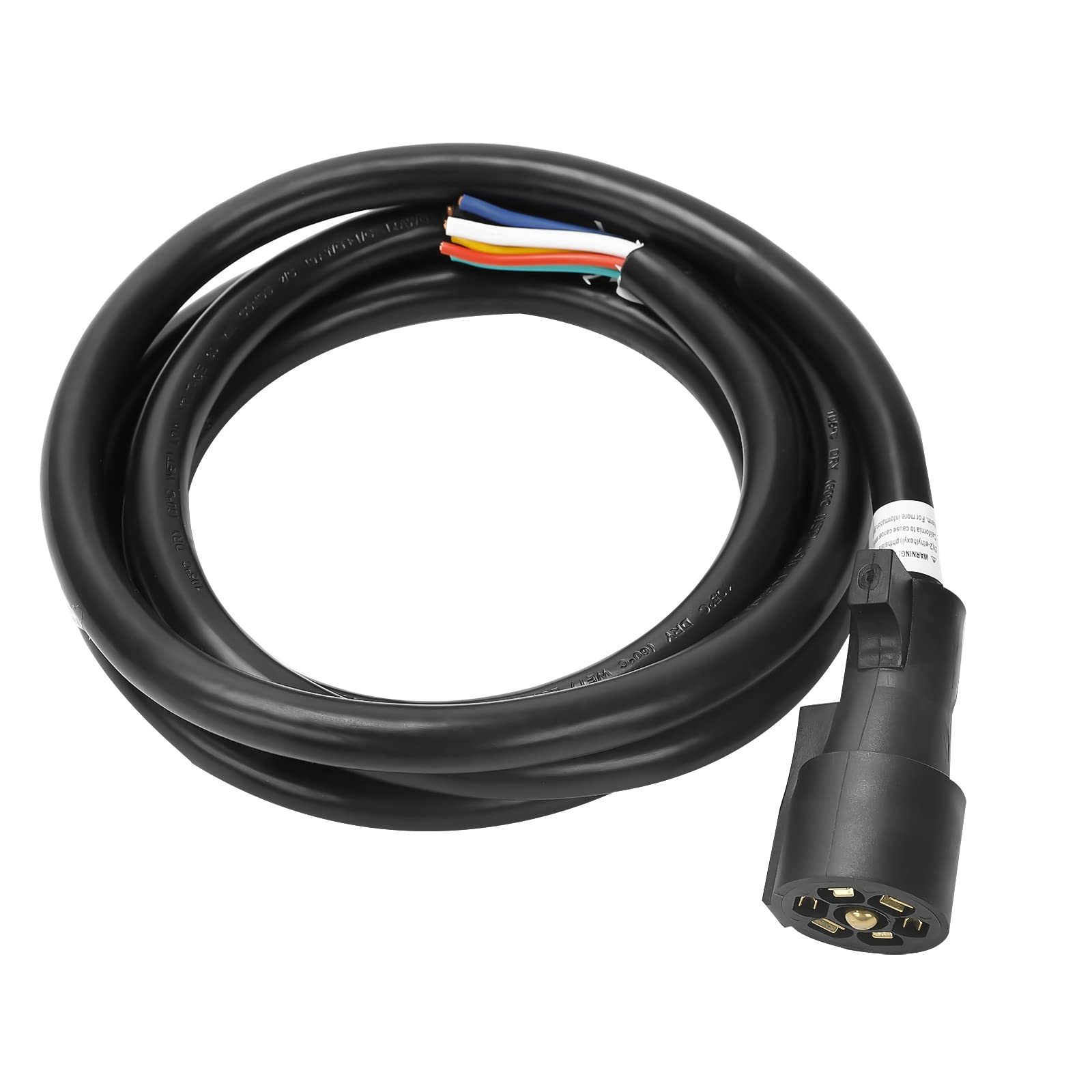 Buy TYFYB 8 Feet 7Way Plug Inline Trailer Cord with Double Prongs