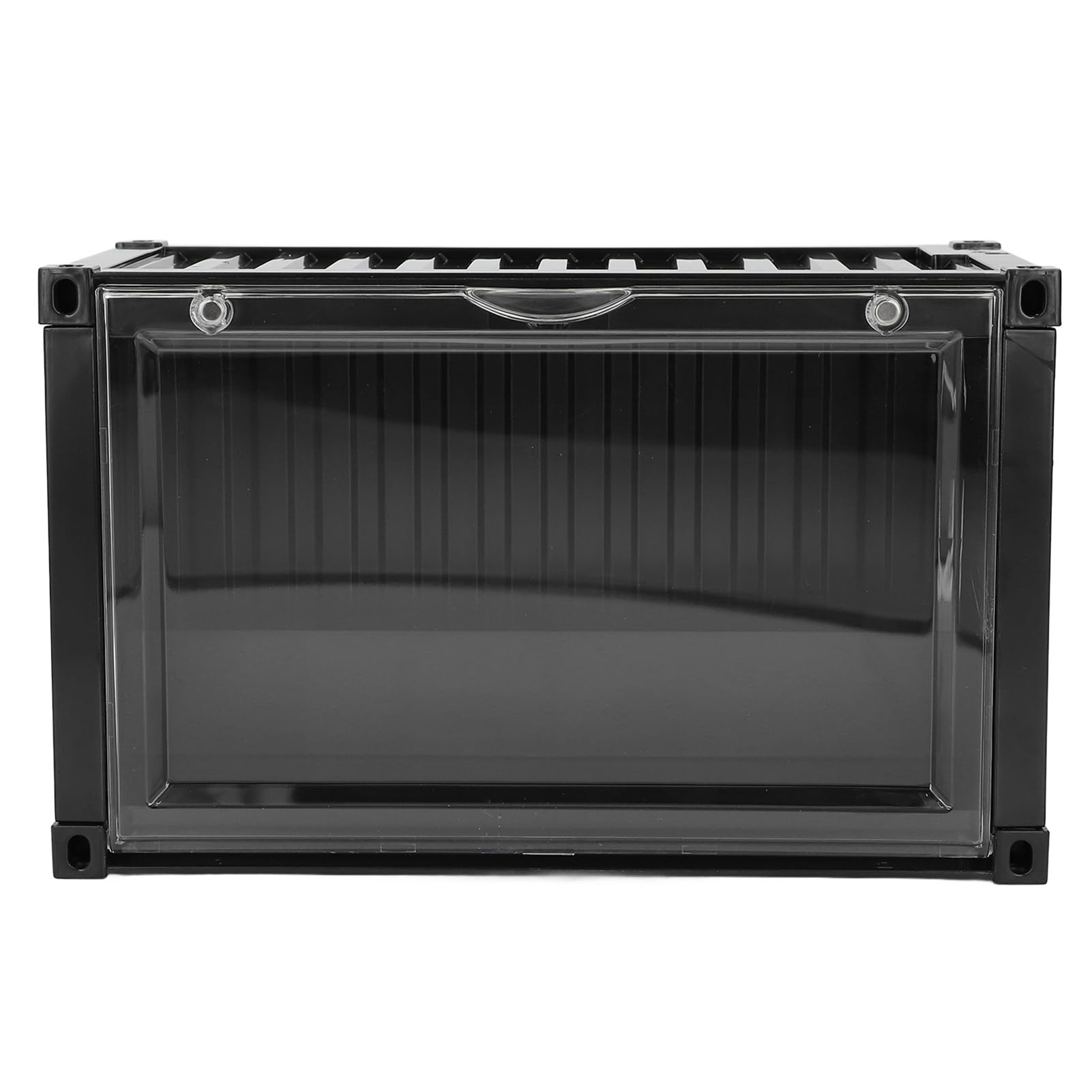 Vitrine lumineuse LED pour figurines miniatures - Anti-poussière - Noir