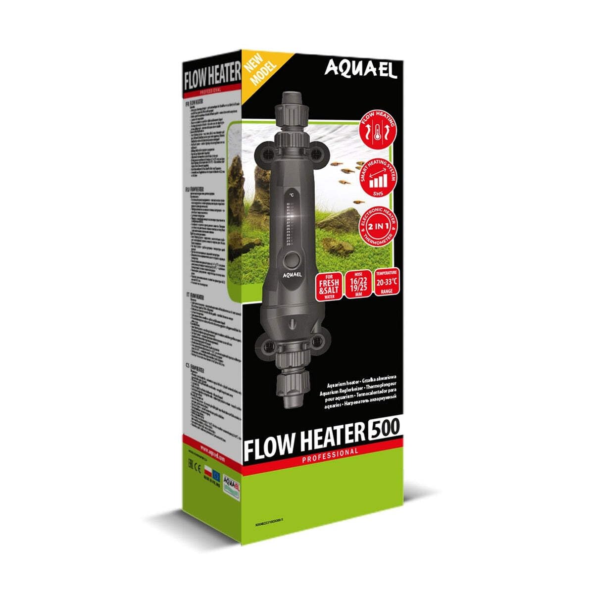 Aquael Calentador de flujo en línea (500 W)