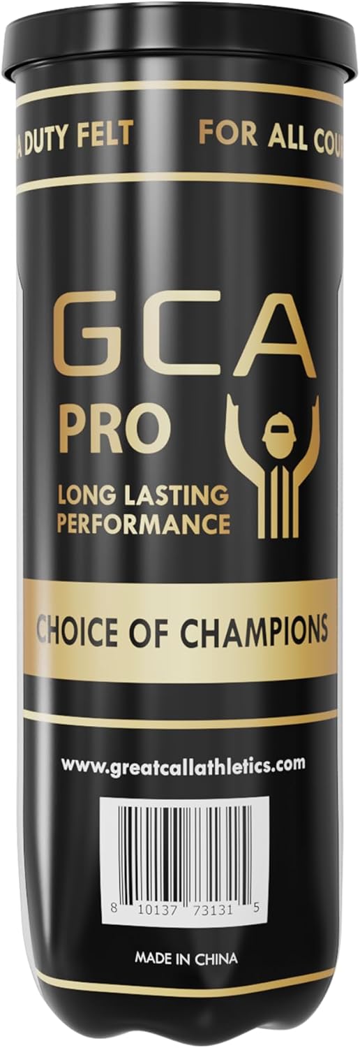 Great Call Athletics | Padel Pro Balls | Professional Tournament Quality | 3 Ball Can Pressurized Performance Game for Racket