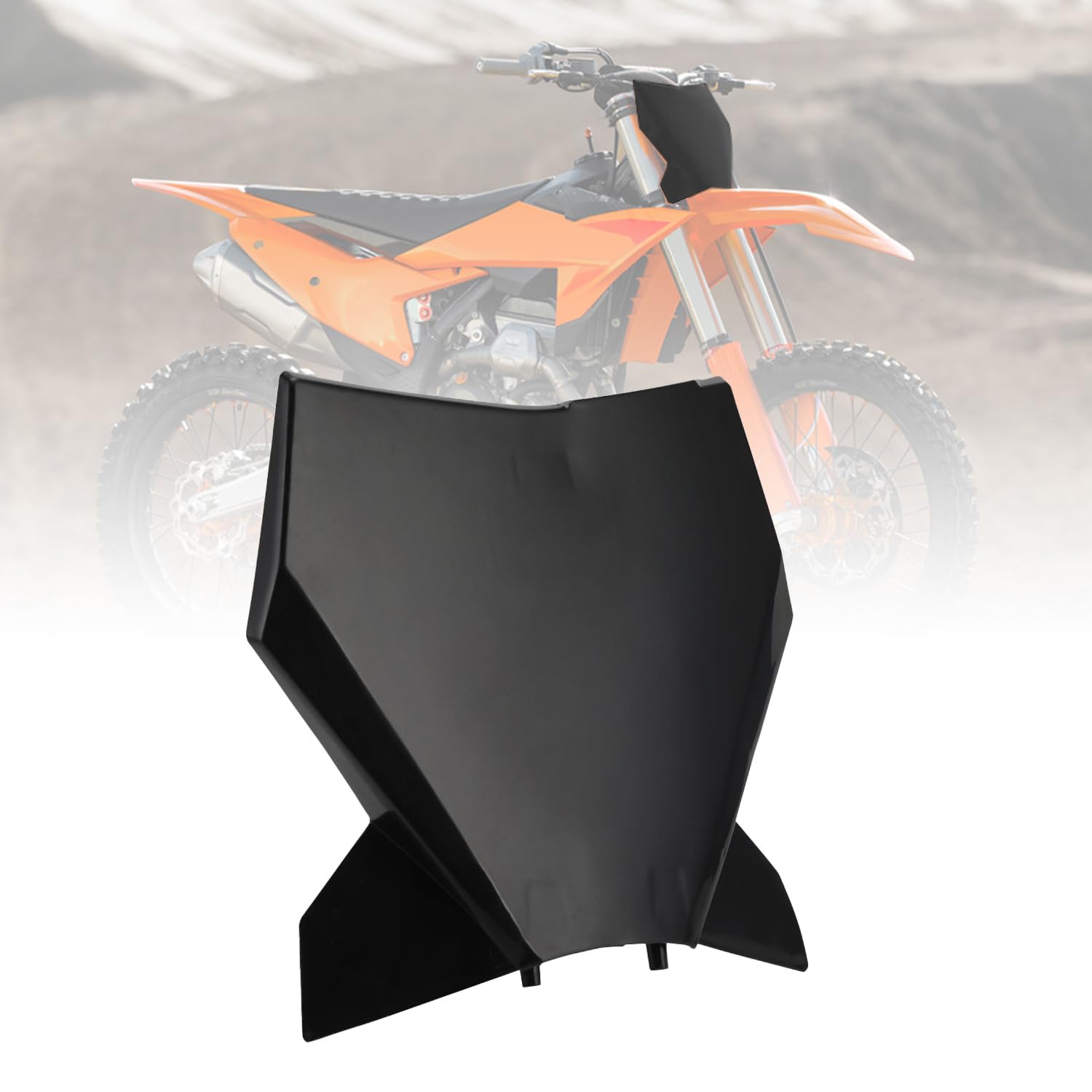 Plaque D'immatriculation Avant Moto Universelle - Compatible Surron, Talaria, CRF, YZ - Noir Carbone - 8