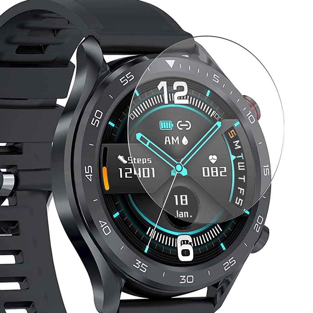 [3 Pack] Synvy Tempered Glass Screen Protector, compatible with BRIBEJAT CD-B518 1.3" Smart Watch smartwatch 9H Protective Film Protectors