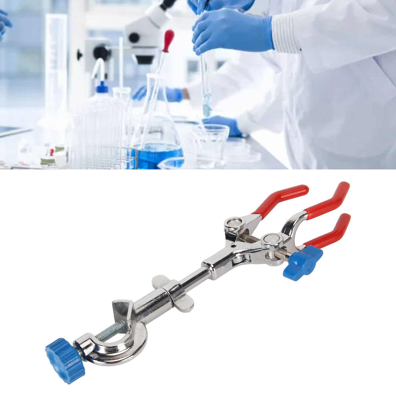 HAIJU LAB 3 Prong Finger Style Clamp - Adjustable & Durable - View #6