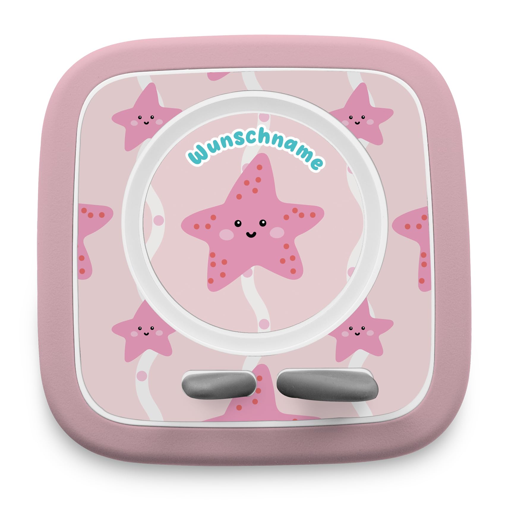 yabaduu Protective Film Compatible with Toniebox 2 Accessories Perfect Fit Self-Adhesive Protective Case with Anti-Scratch Design for Children Y015 (34 Starfish, with Name) — image 1
