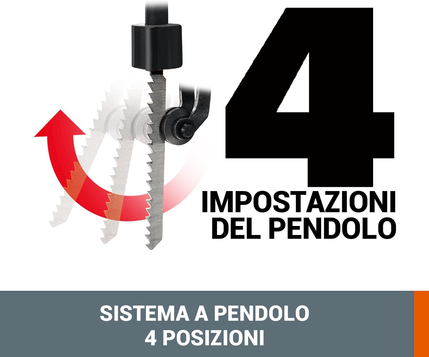 WORX WX543.9 seghetto alternativo a batteria 20V (solo corpo macchina)