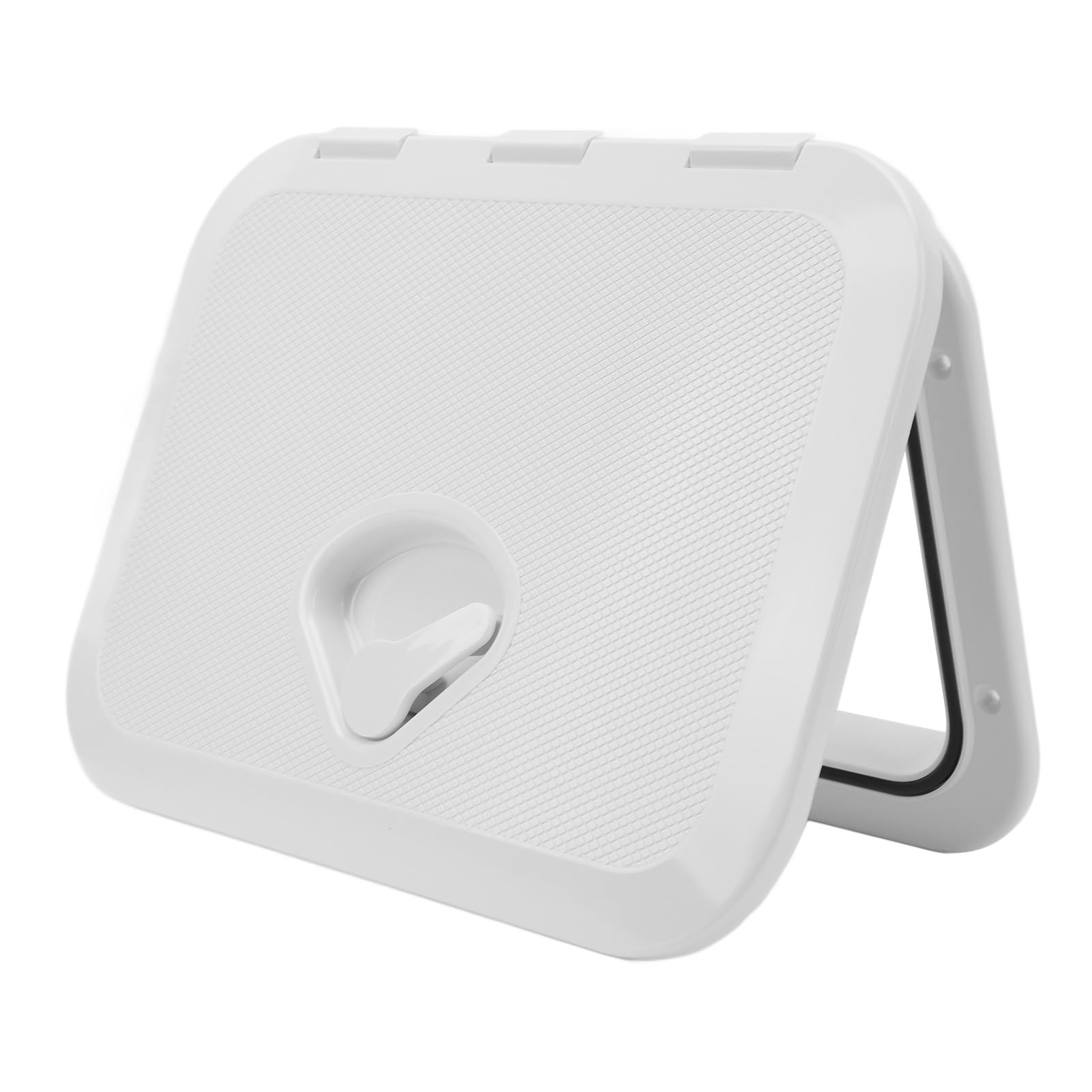 Escotilla para Cubierta de Barco Marino, Duradera, Resistente a los Rayos, Fácil Instalación para Barco, Yate, RV, Negro, 10-5/8 X 14-3/4 Pulgadas (Blanco)