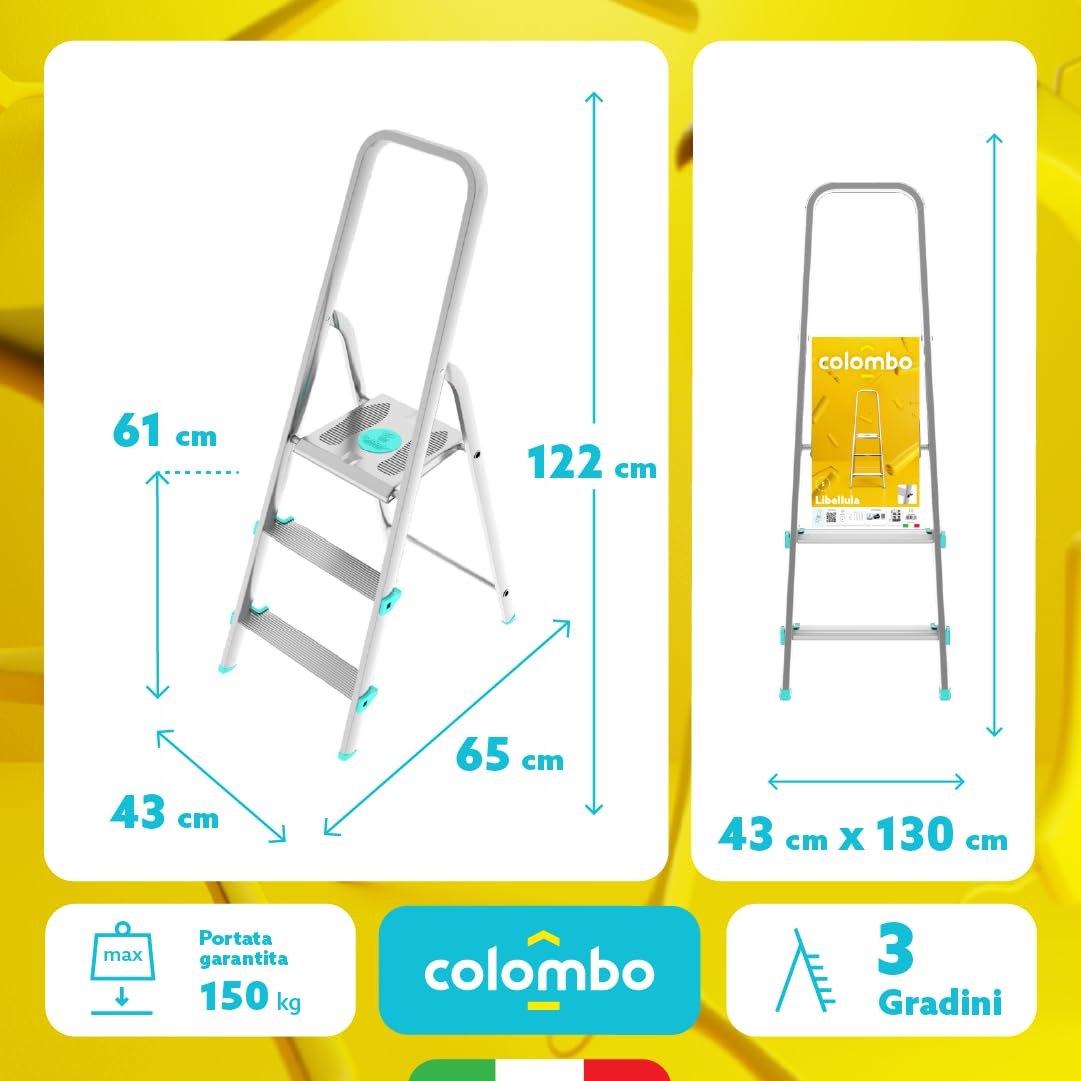COLOMBO Escalier en Aluminium 3 marches