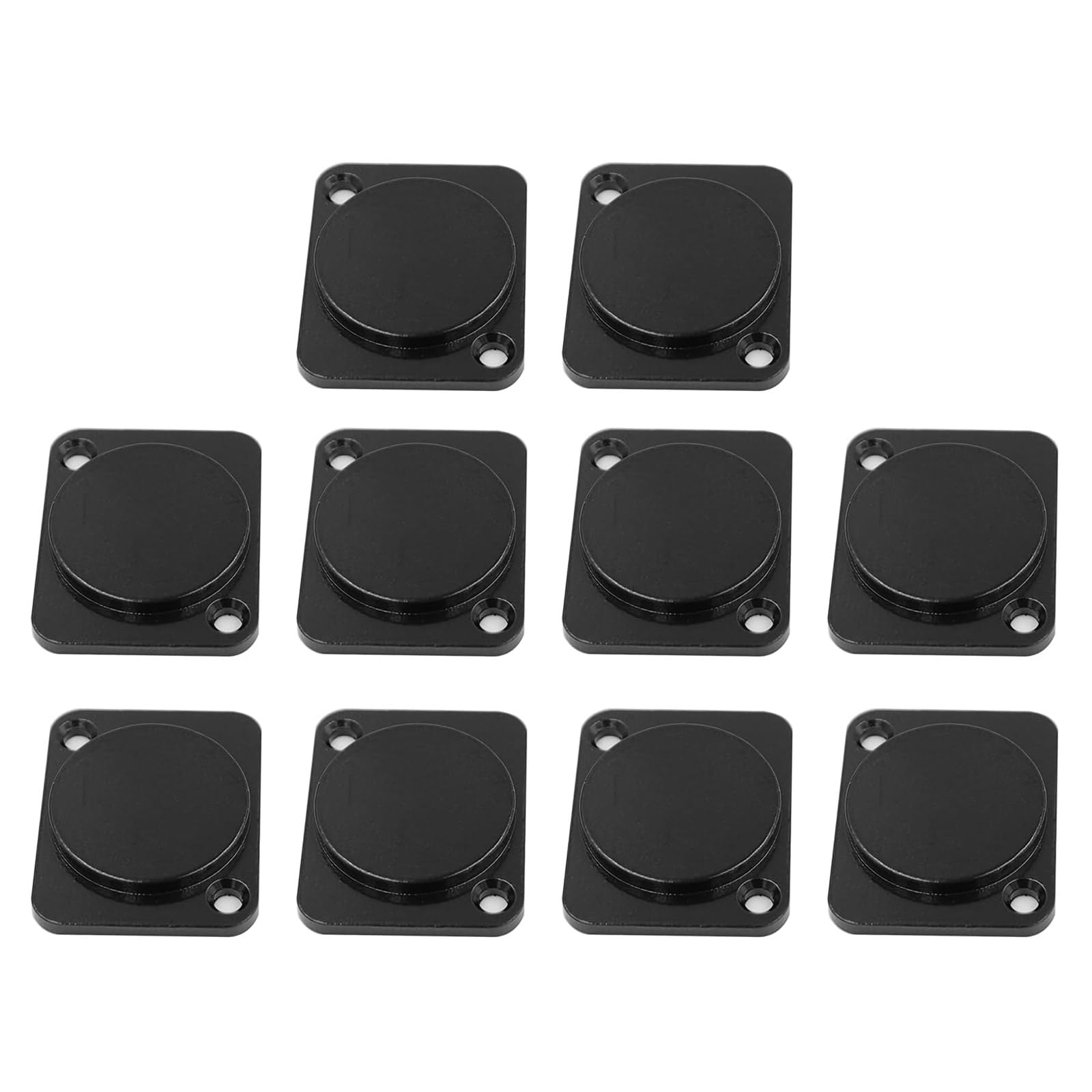 10 Pcs Staubkappe Schallantrieb Staubabdeckung Jumper Board D Typ Blanking Metall Bragstoffgefüllte Bergplatte Aufnahmebereich Studio Rack Mount Blindplatte