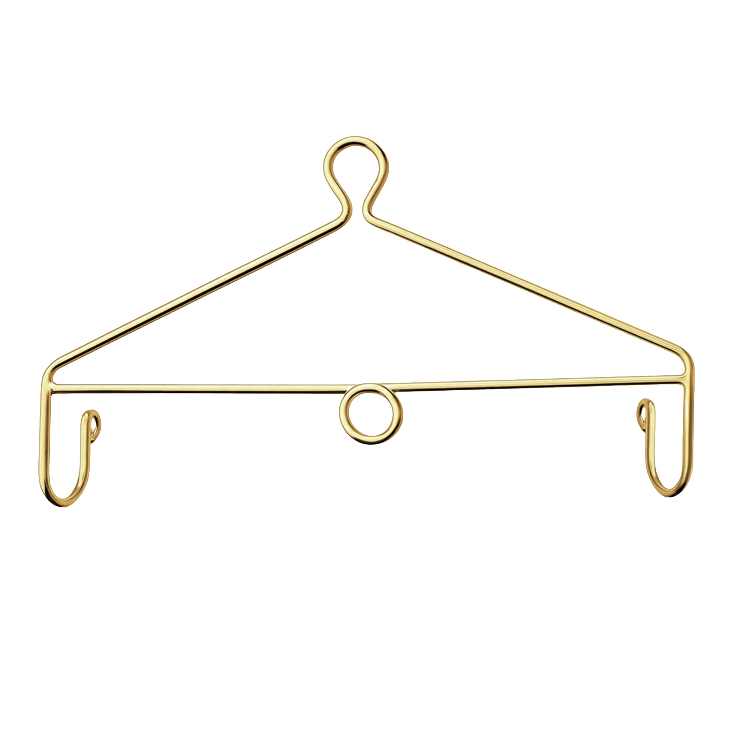 Alfwings Baby Cradle Hanger | Supports Up to 25Kg | Strong Metal | Rattle Toy Hanging for Thottil Swing Jhula Palna (Gold, Center Round)
