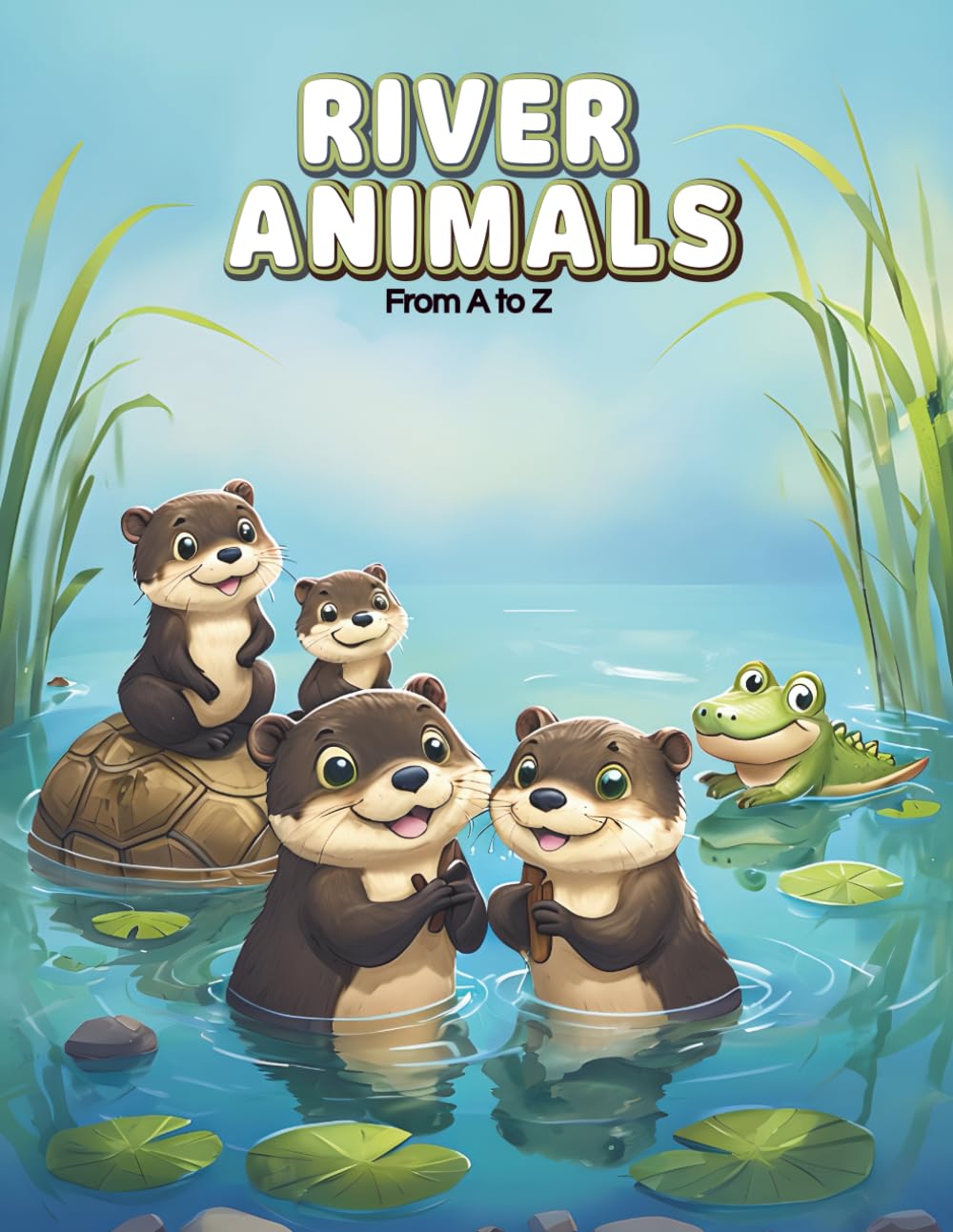 River Animals from A to Z: A Cute Alphabet Coloring Book for Kids Ages 3–8 (CD Creations A–Z Coloring Series)
