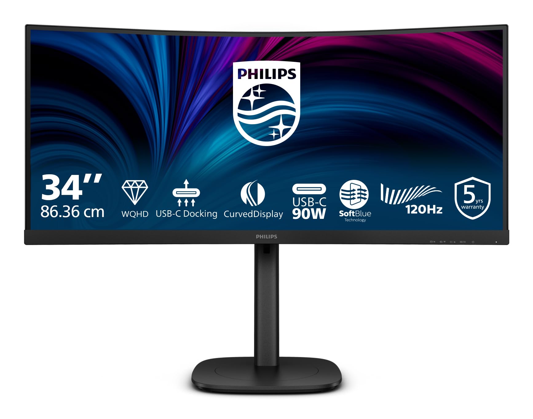 Amazon.com: Philips 34B2U3600C - 34 Inch WQHD Curved Monitor