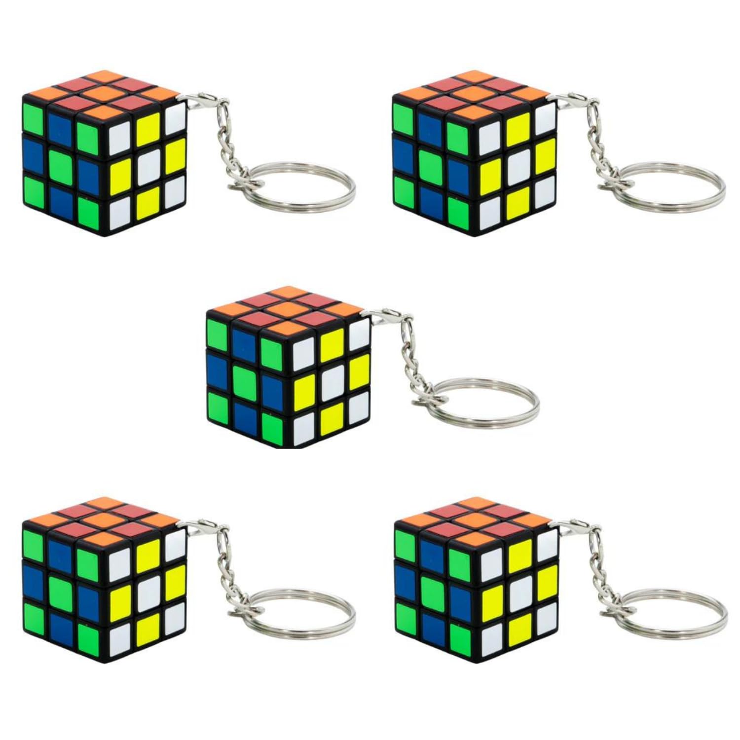 Cubelelo Drift Keychain 3x3 (Stickered) Cube Pack of 5 | Mini Speed Cube | Portable & Fun | Suitable for All Ages | Great Gift Idea (B0D9SHQ58C) Amazon Price History, Amazon Price Tracker
