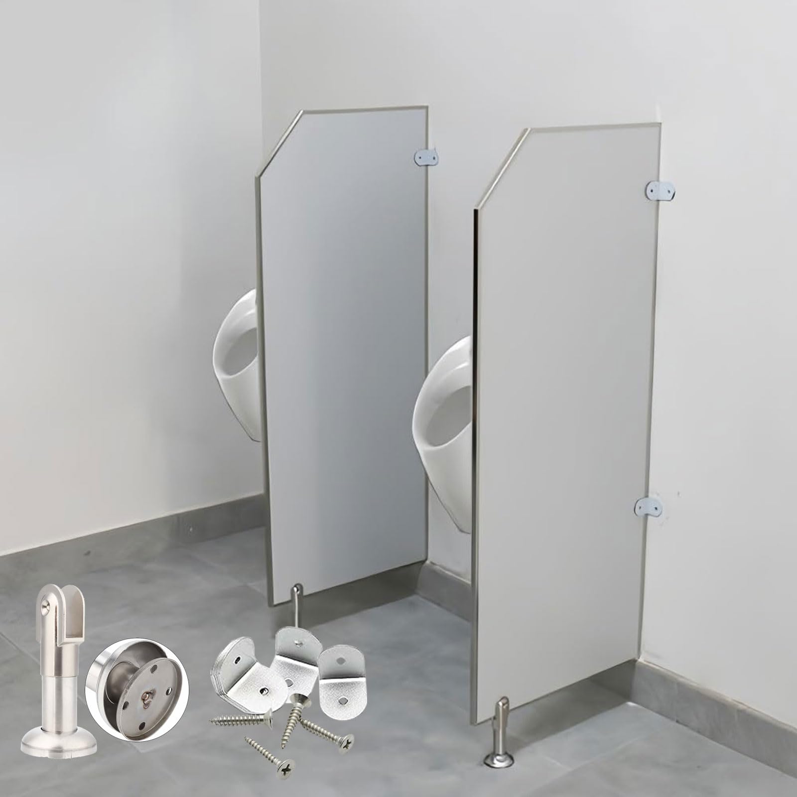 MESOVFCA Wall-Mounted Urinal Privacy Divider Screen - Durable Toilet Partition for Schools & Public Places - Enhance Privacy & Hygiene in Restrooms