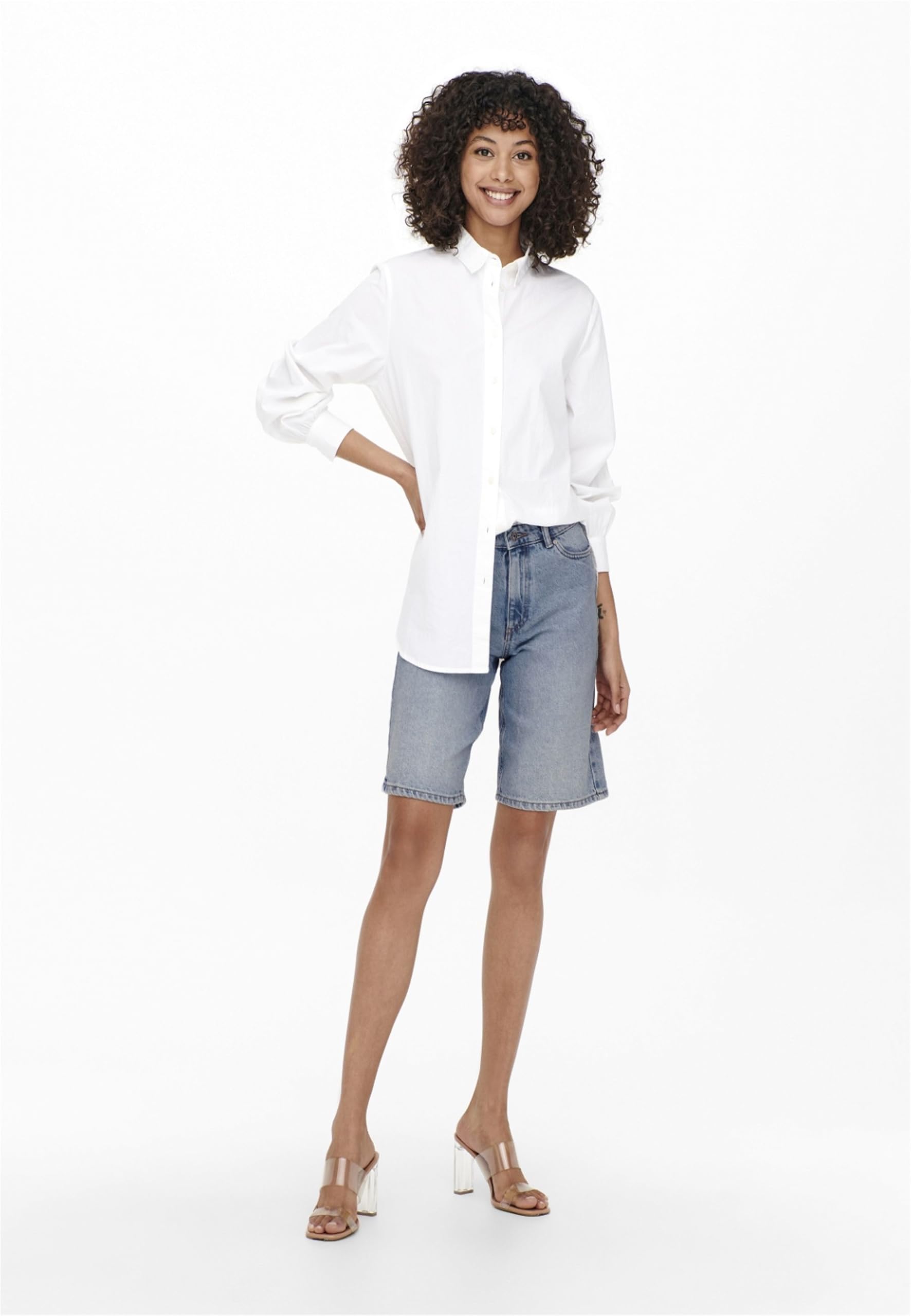 ONLY Female Jeans-Shorts ONLSONNY Hohe Taille Normal geschnitten Shorts | Denim shorts