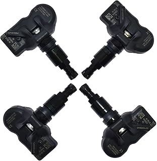 Sensor de pressão de pneu de carro TPMS para Audi Q5L Q7 RS4 2006-2019, sistema de monitoramento do sensor de pressão dos pneus sensores TPMS 5Q0907275B, 5Q0907275B (4 peças)