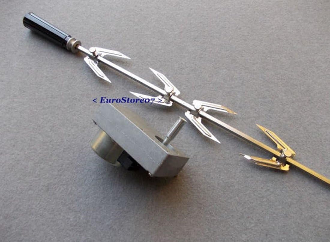 Motore Per Barbecue Girarrosto 40kg Motore Elettrico Acciaio Inox BBQ Spit Girarrosto Capra Maiale Pollo 40KG 220V Accessorio Per Rosticceria