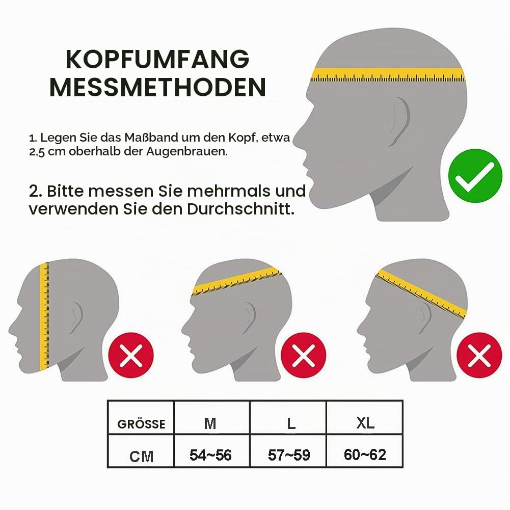 Helm Motorrad, Fullface Helm Anti Fog Doppelvisier Motorrad Klapphelm Geschlossenen ECE Genehmigt Motorradhelm Cat Ears Rollerhelm für Damen Herren 54~62CM