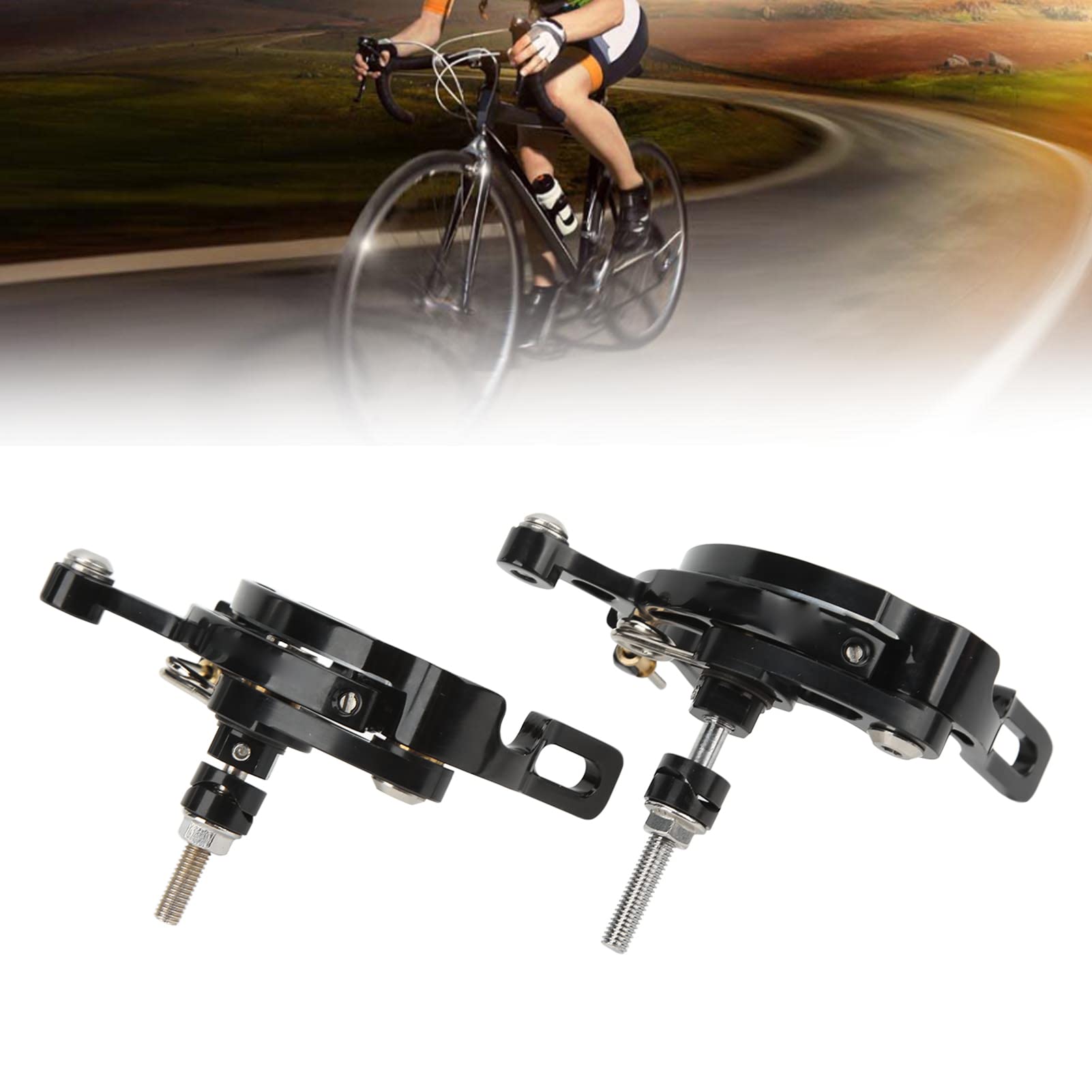 1 paire d'étriers de frein de vélo Lp avant et arrière Clips de frein en forme de C pour levier de frein noir