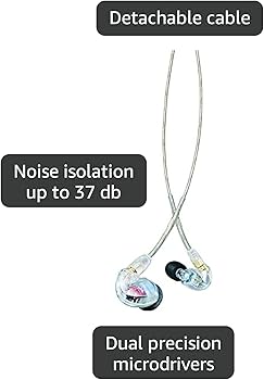 Amazon.co.jp: SHURE シュア イヤホン 有線 SE425-CL-A クリア 高遮音