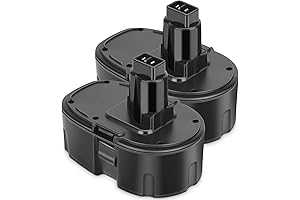 JYJZPB 2 Pack 18V 3.0 Ah DC9096 for Dewalt Power Tools Battery Replacement