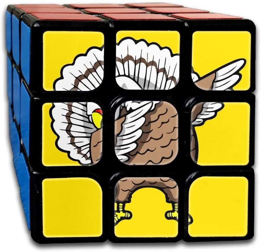 Nicegift Dabbing Turkey Funny Thanksgiving Day 3x3 Smooth Speed Magic Rubiks Cube Magic Speed Cube Puzzles Toys