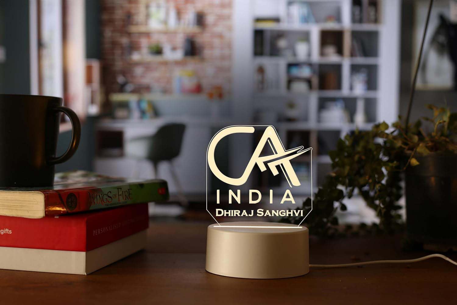 Personalized Name CA Chartered Accountant LED Table Lamp White Base Birthday Thank You Graduation Gifts for Company CA Chartered Accountant Male Female Men Women Customized Acrylic lamp-image-41